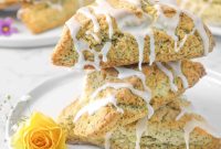 Giant Lemon Poppy Seed Scones — Soft, Zesty Breakfast Treat