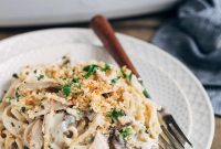 Classic Turkey Tetrazzini Casserole with Creamy Parmesan Sauce
