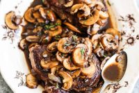 Filet Mignon with Creamy Mushroom Sauce Recipe