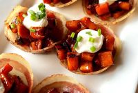 BBQ Chipotle Sweet Potato Bacon Cups: Savory Stuffed Bites