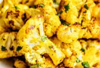 Crispy Roasted Cauliflower with Curried Spice Rub