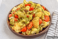 Roasted Cauliflower Tacos with Creamy Guacamole Drizzle