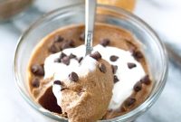 Chocolate Avocado Pudding with Coconut & Peanut Butter Dessert