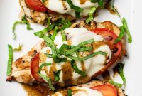 Grilled Chicken Caprese Recipe with Fresh Basil and Mozzarella