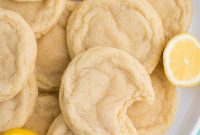 Zesty Lemon Sugar Cookies: Soft, Tender Cookie Recipe