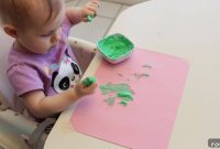 Edible Yogurt Finger Paint Activity for Babies and Toddlers