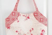Tote Bag Sewing Pattern with Deep Front Pocket for Everyday Use