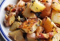 Crispy Cast-Iron Skillet Potatoes with Bacon and Herbs