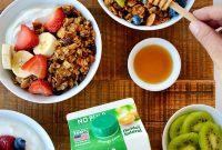 Orange Honey Granola Parfaits with Greek Yogurt and Citrus Crunch