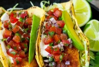 Crispy Fish Tacos with Creamy Avocado Salsa