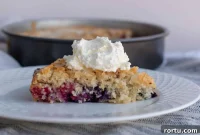 Triple-Berry Sourdough Discard Cake — Raspberry, Blueberry & Strawberry