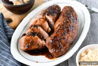 Maple-Glazed Pork Tenderloin with Garlic and Herbs