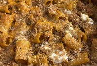 Autumn Pumpkin, Leek & Sausage Pasta Al Forno with Sage