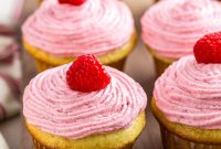 Almond Raspberry Cupcakes with Frangipane Filling Recipe