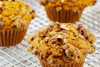 Pumpkin Muffins with Pecan Streusel Recipe