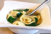 Creamy Pesto Tortellini and Spinach Soup Recipe