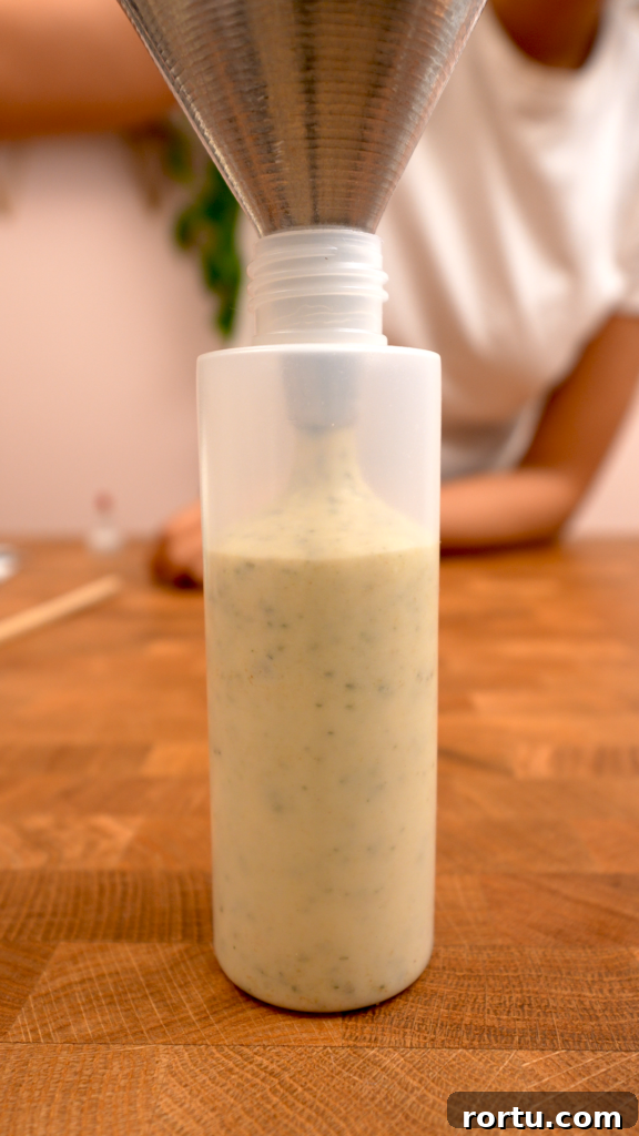 Homemade Instant Garlic Spread Recipe for Bread & Dips 9 garlic spread in squeeze bottle