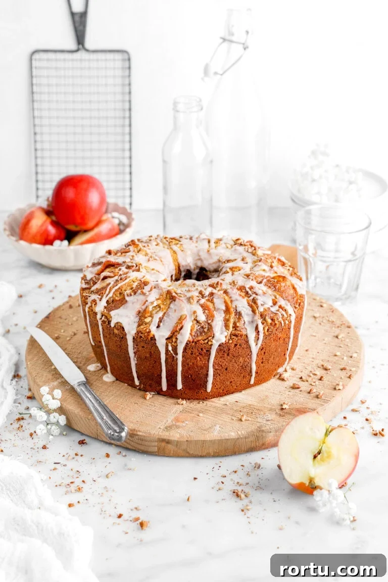 Apple Bourbon Coffee Cake
