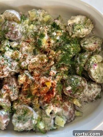 vegan tzatziki potato salad