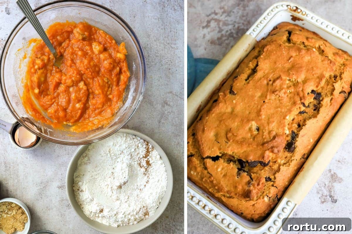 Easy Pumpkin Bread Steps to make. 