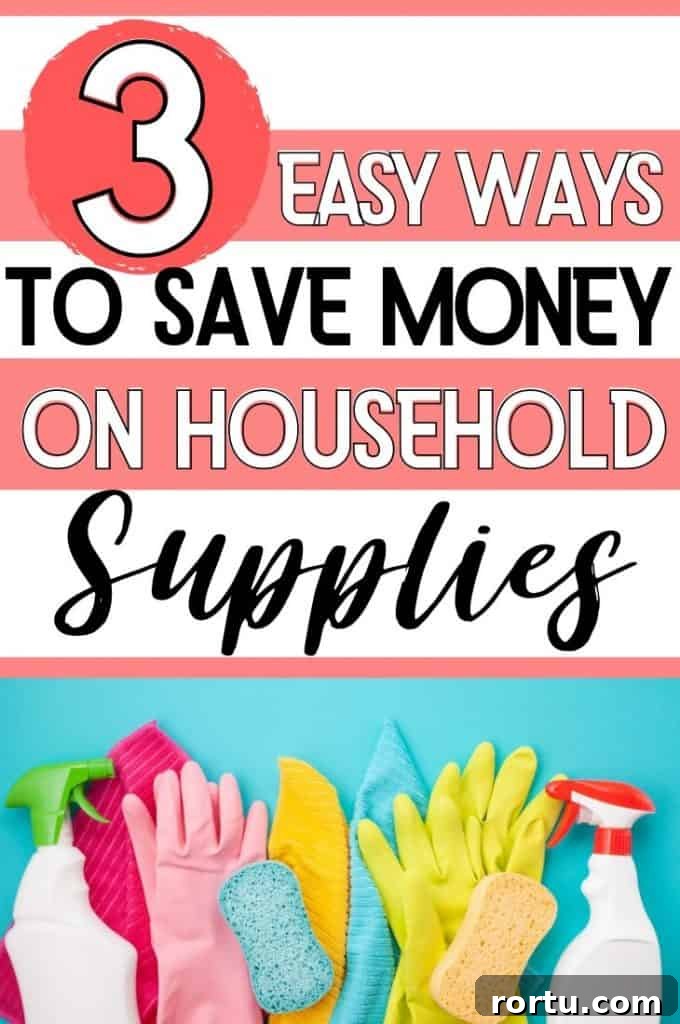 how to save money on household supplies