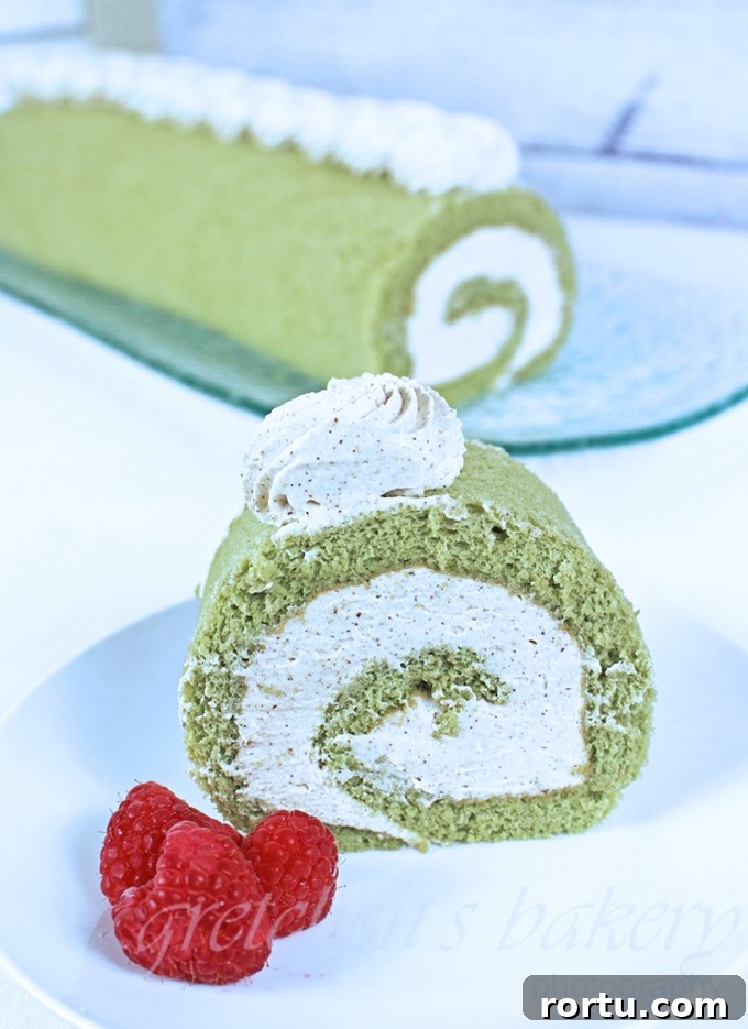 Matcha Cake with Chai Spiced Whipped Cream