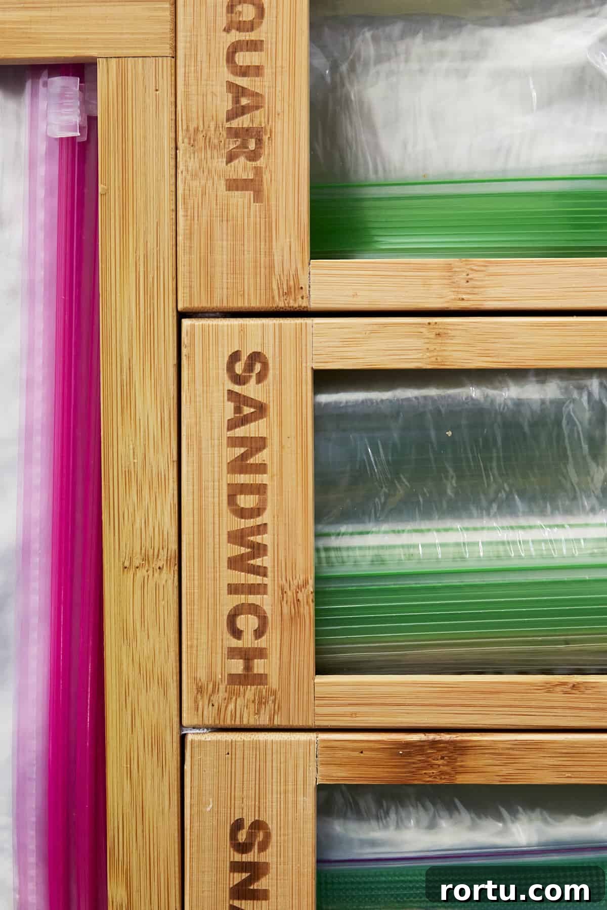 Ziploc bag organizers