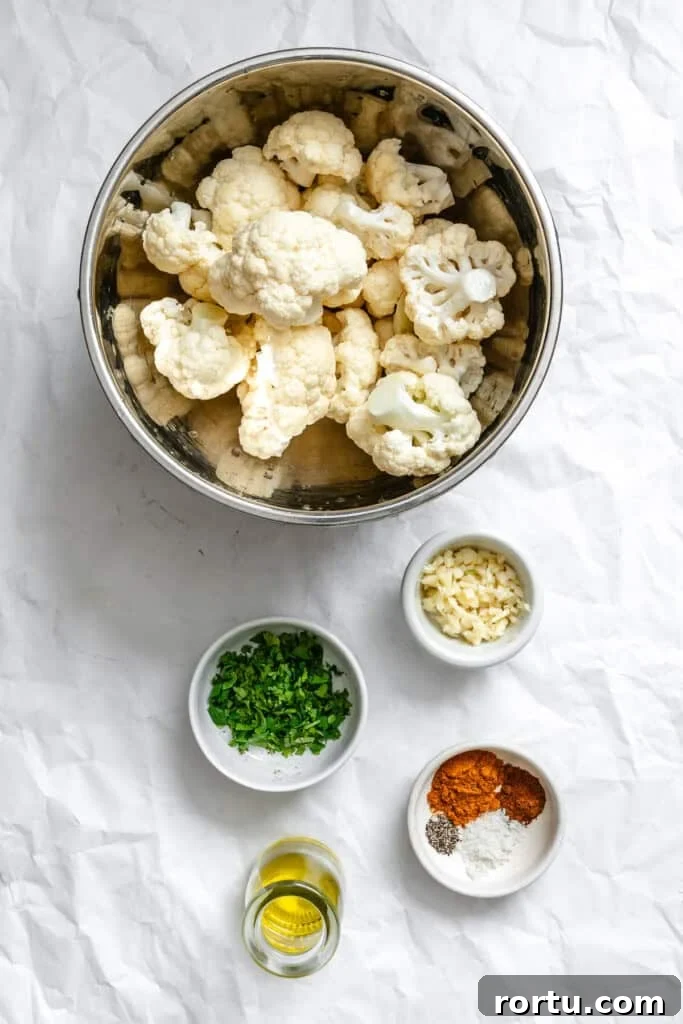 Curry-Roasted Cauliflower Recipe: Crispy Spiced Cauliflower Roast 6 Curry Roasted Cauliflower recipe ingredients