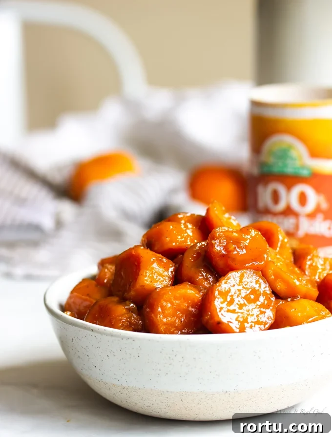 Southern Candied Yams Recipe with Video — Classic Southern Side Dish 2 A bowl of candied sweet potatoes