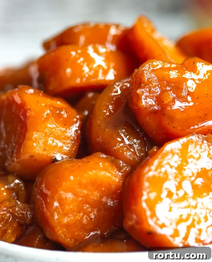 Southern Candied Yams Recipe with Video — Classic Southern Side Dish 3 A bowl of thanksgiving yams