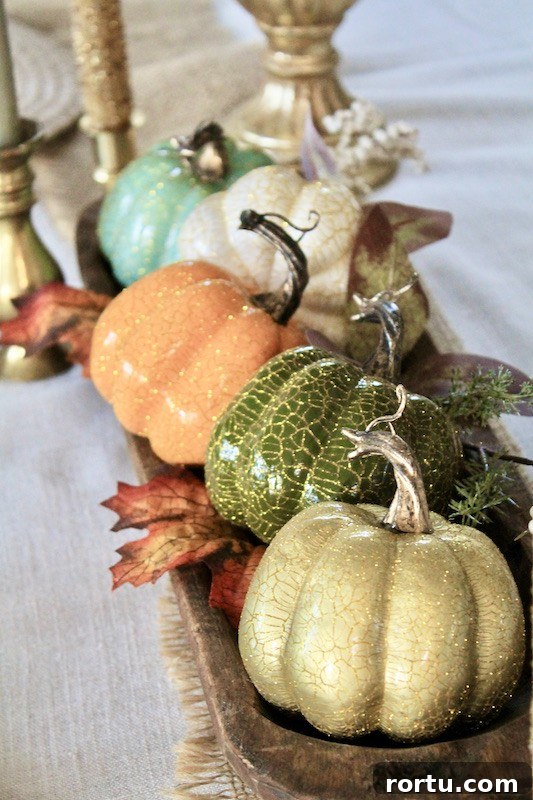 fall pumpkin dough bowl decor ideas