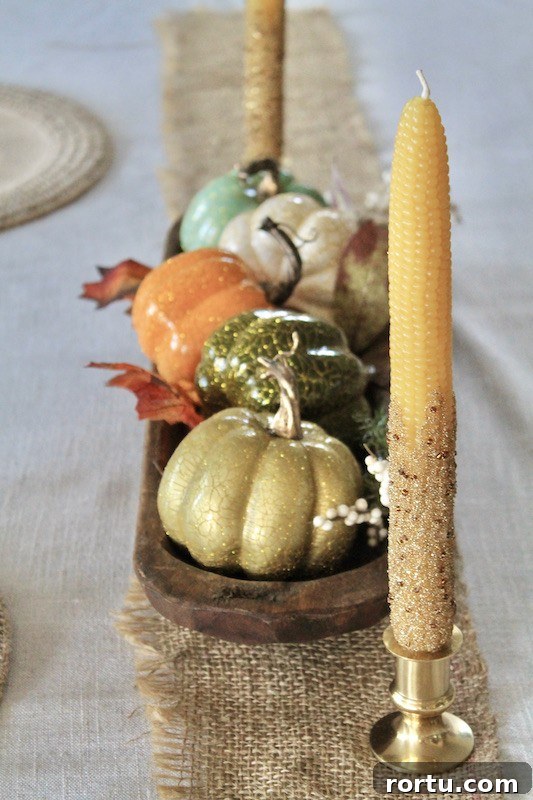fall table centerpiece