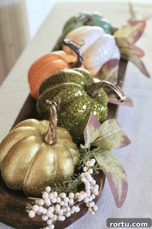 easy fall accent table decor