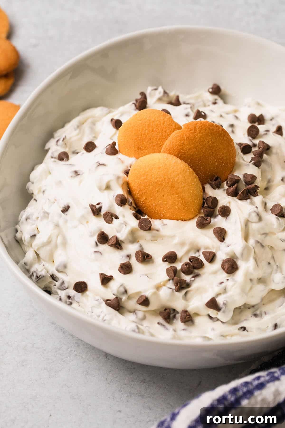 Viral TikTok Booty Dip Recipe: Step-by-Step Guide for Parties 2 the completed tiktok booty dip recipe in a bowl with nilla wafers
