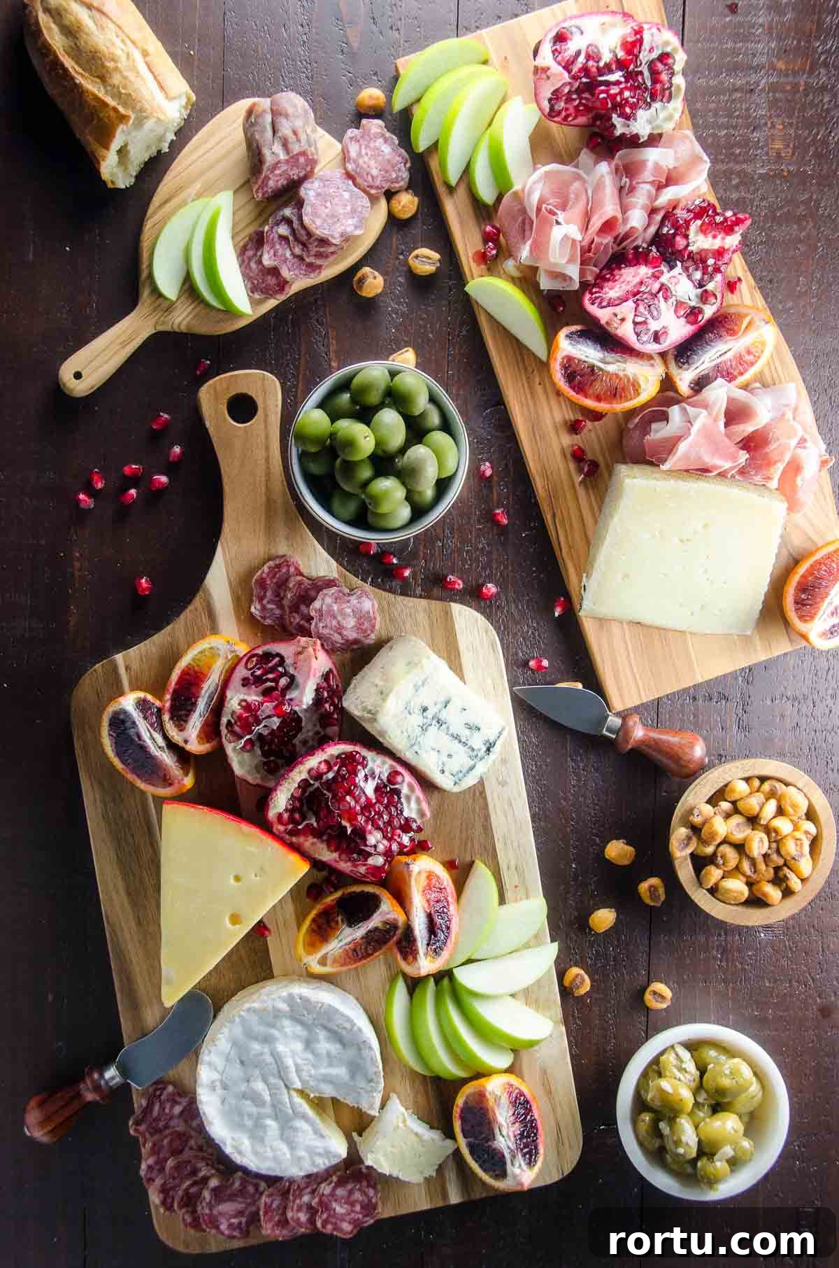 a beautiful meat and cheese platter (charcuterie board)