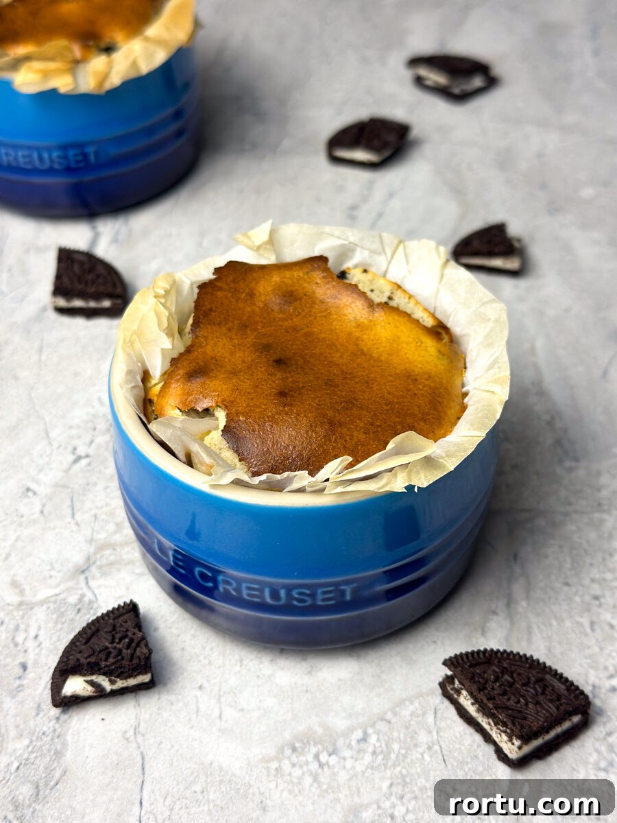 oreo basque cheesecake