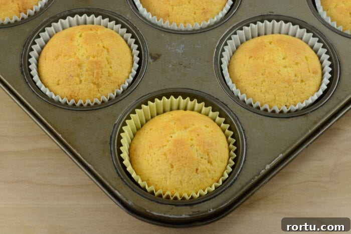 Baked cornbread swirls fresh from the oven