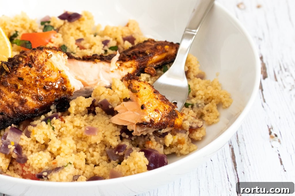 Moroccan-Spiced Salmon: Quick Midweek Dinner Recipe 9 spicy salmon with couscous