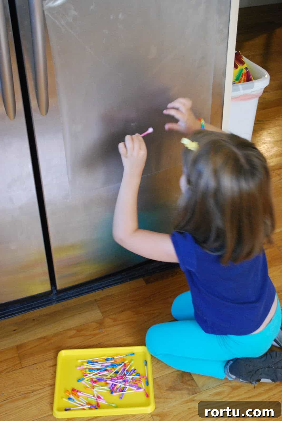 contact paper on refrigerator
