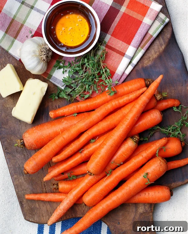 Garlic-Honey Glazed Carrots Recipe for Sweet Savory Side Dish 3 Ingredients for Honey Glazed Carrots