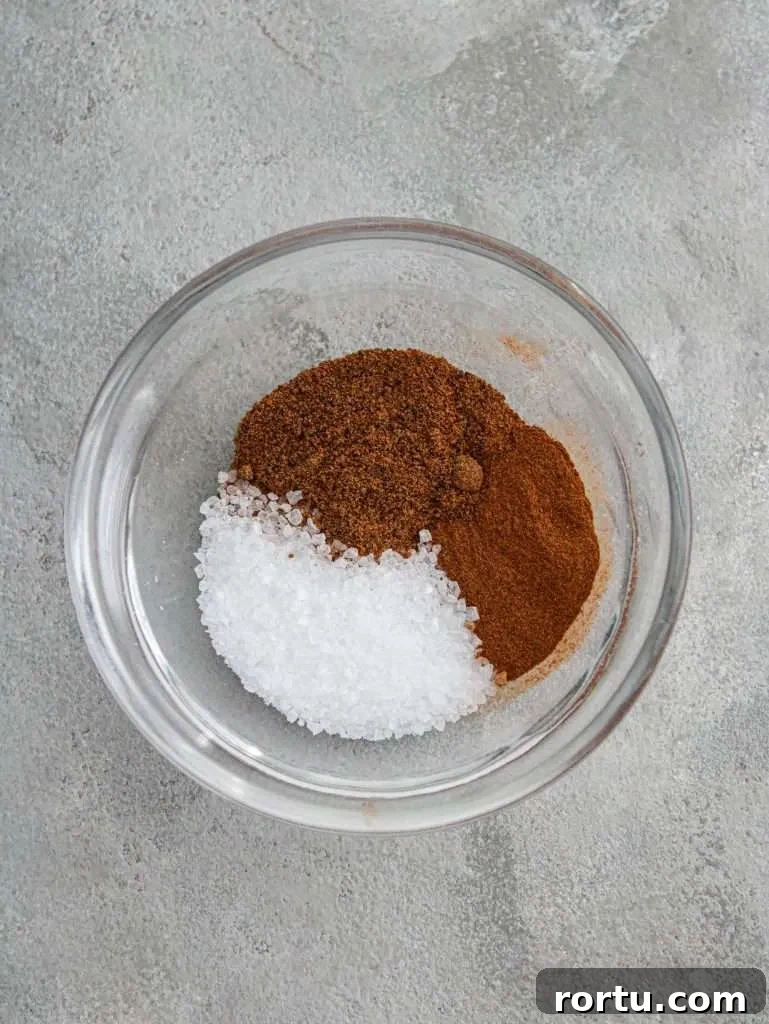 fall spice roasted chicken spices in bowl