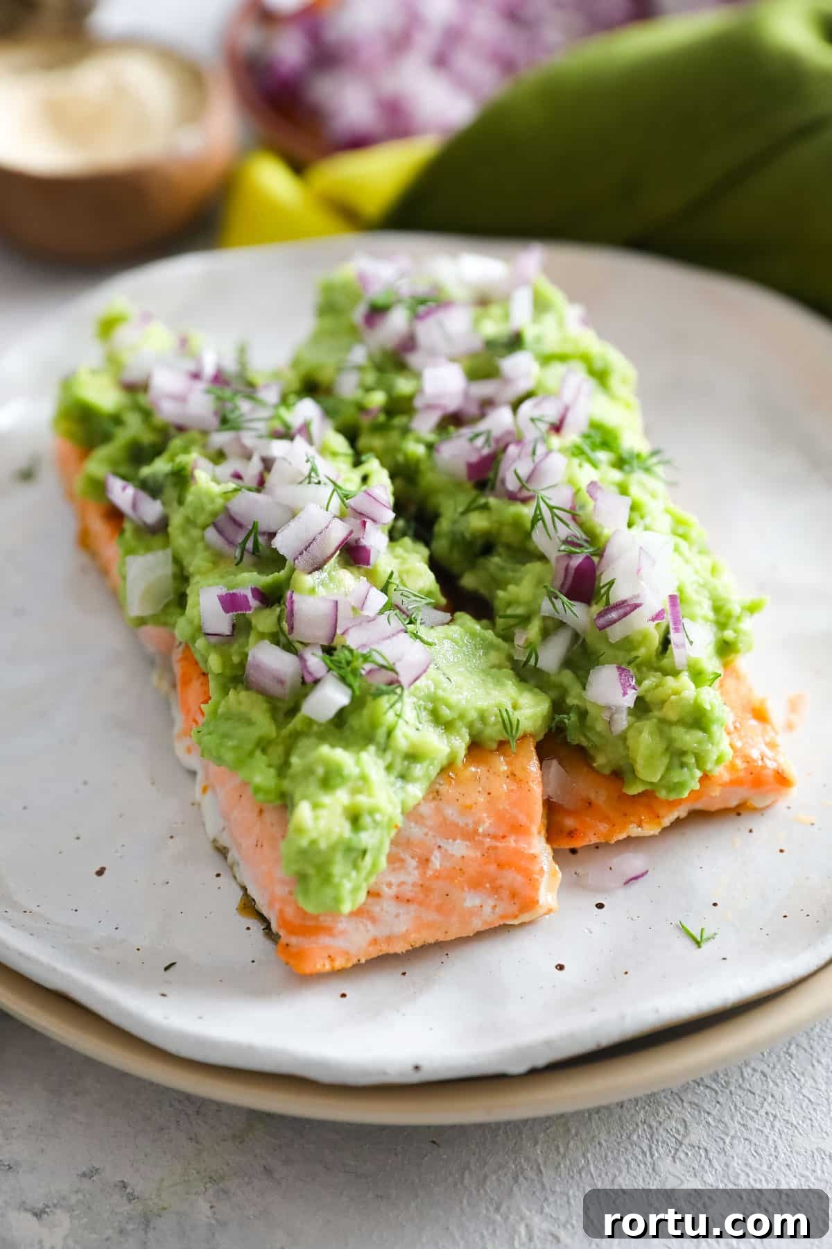 27 Cozy High-Protein Fall Dinners for Busy Weeknights 25 baked salmon with avocado mash