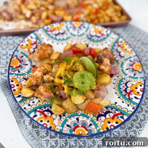 Sheet Pan Taco Salsa Chicken and Vegetables