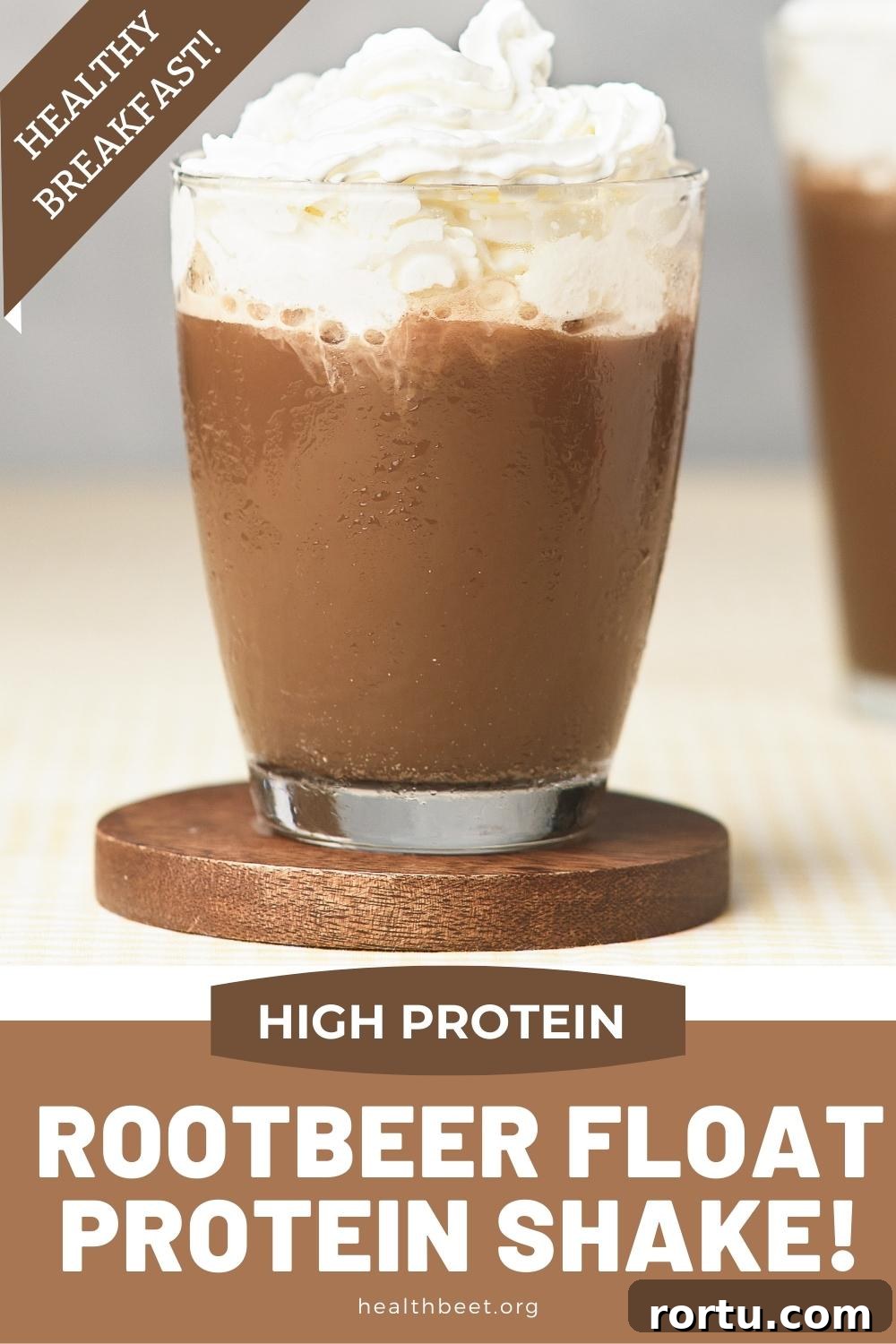 Root beer float protein shake