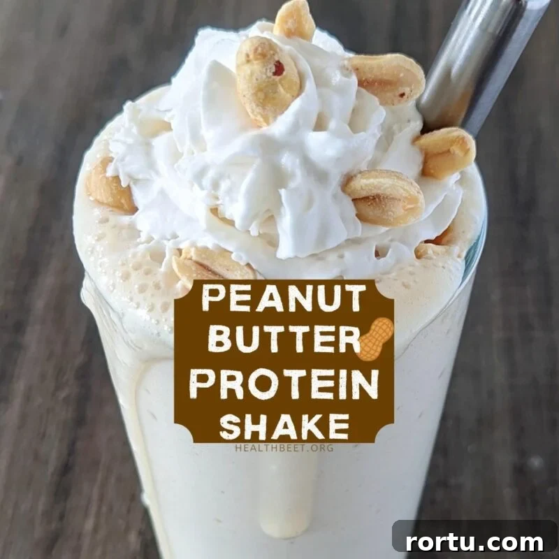 Delicious Peanut butter protein shake sq