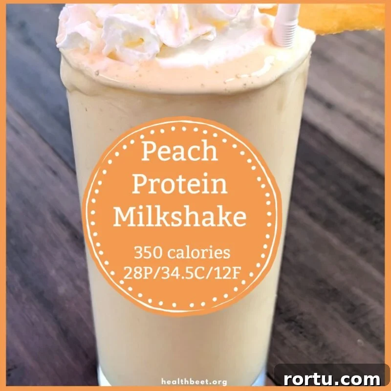 chick fil-a protein peach milkshake