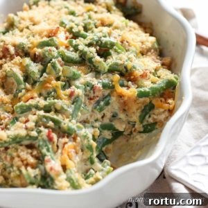 Supreme Green Bean Casserole: wholesome, low carb & gluten-free | lowcarbmaven.com