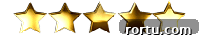 5 golden stars for rating recipes