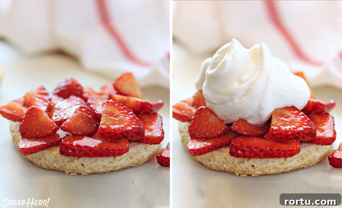 Grown-Up Strawberry Shortcake | From SugarHero.com Grown-Up Strawberry Shortcake | From SugarHero.com