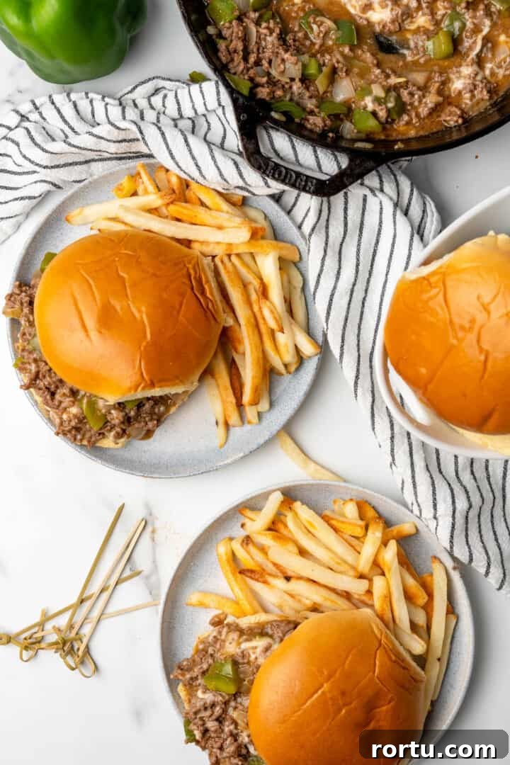 Philly Cheesesteak Sloppy Joes Recipe — Savory Sandwich Twist 8 img 18710 7